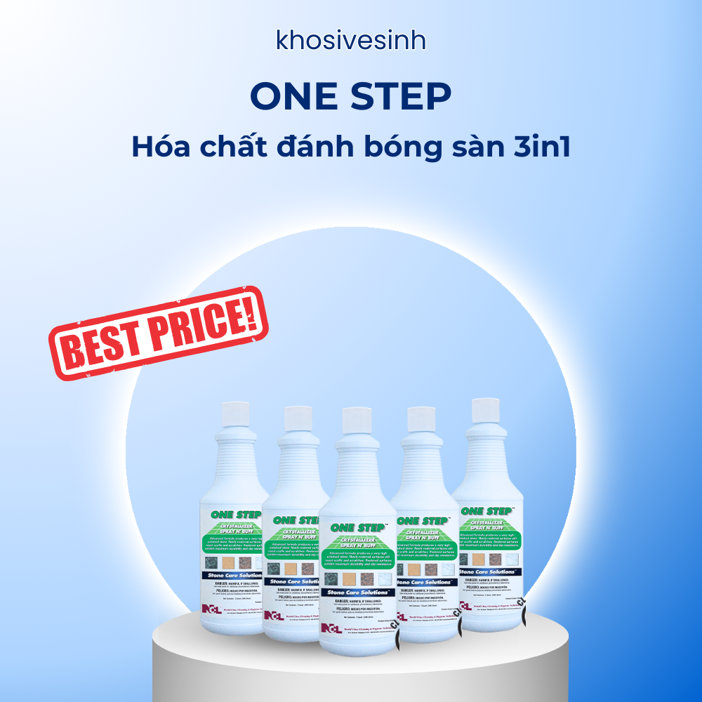 One Step (sàn đá Marble) - Hóa chất đánh bóng sàn