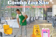 COMBO LAU SÀN CHUYÊN DỤNG CHO VĂN PHÒNG, NHÀ XƯỞNG LAU NHANH, SẠCH BÓNG – TIẾT KIỆM DÀI LÂU