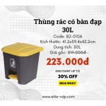 Thùng rác có bàn đạp,30L