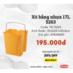 XÔ BẰNG NHỰA  17 LÍT, 5263