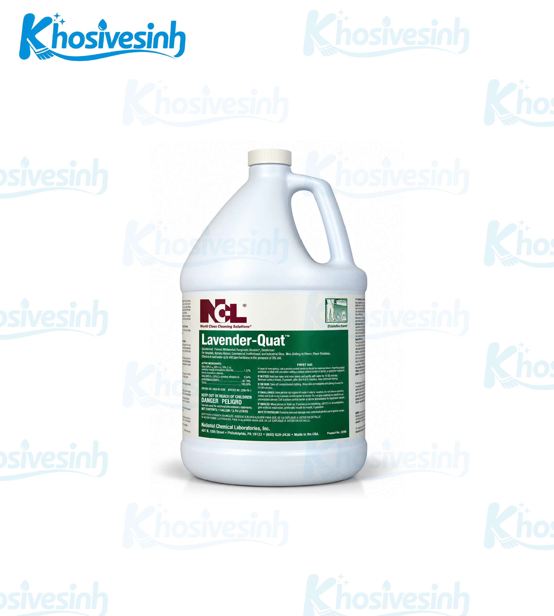 Lavender-Quat - Disinfectant, Cleaner, Mildewstat, Fungicide, Virucide*, Deodorizer