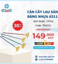Cán Cây Lau Sàn Bằng Nhựa 6311