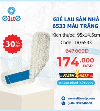 Giẻ Lau Sàn Nhà 6533 Màu Trắng