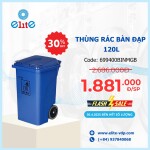 Thùng Rác Bàn Đạp 120 Lít