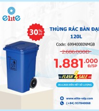Thùng Rác Bàn Đạp 120 Lít