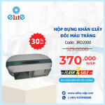 Hộp Đựng Khăn Giấy Đôi Màu Trắng