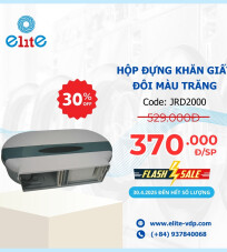 Hộp Đựng Khăn Giấy Đôi Màu Trắng