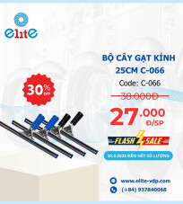 Bộ Cây Gạt Kính 25cm C-066