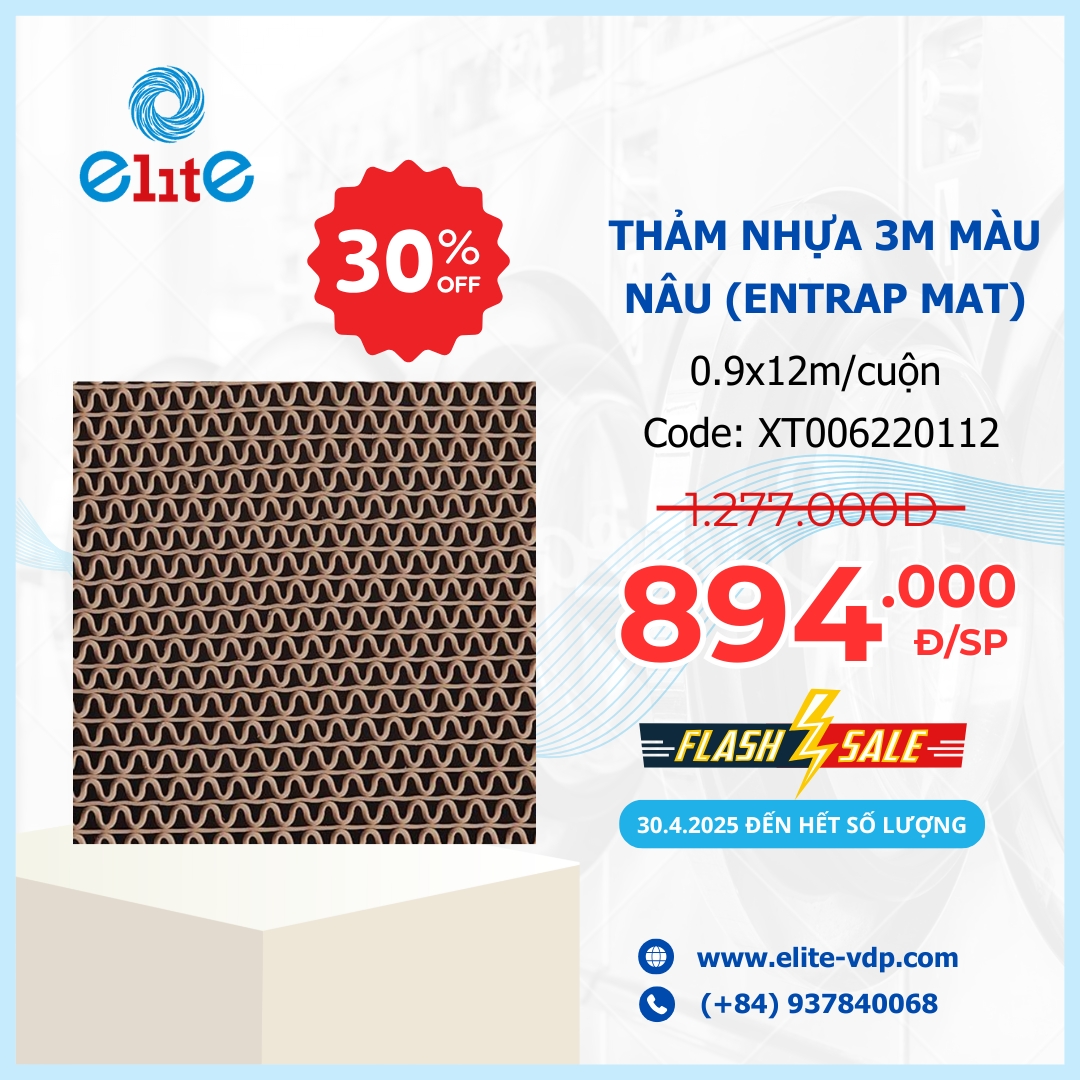 Thảm Nhựa 3M Màu Nâu (Entrap Mat)