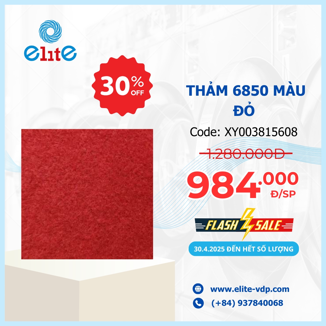 Thảm 6850 Màu Đỏ