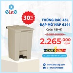 Thùng Rác 45 Lít, Đạp Mở Nắp 6144