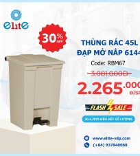 Thùng Rác 45 Lít, Đạp Mở Nắp 6144