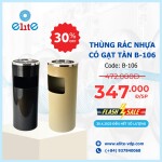 Thùng Rác Nhựa Có Gạt Tàn B-106