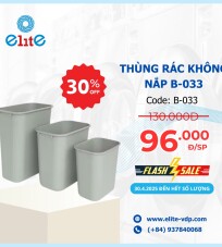 Thùng Rác Không Nắp B-033