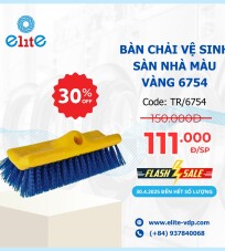 Bàn Chải Vệ Sinh Sàn Nhà Màu Vàng 6754