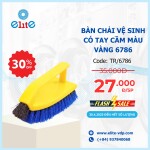 Bài Chải Vệ Sinh Có Tay Cầm Màu Vàng