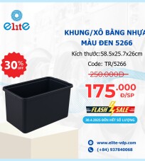 Khung/Xô Bằng Nhựa, Màu Đen 5266