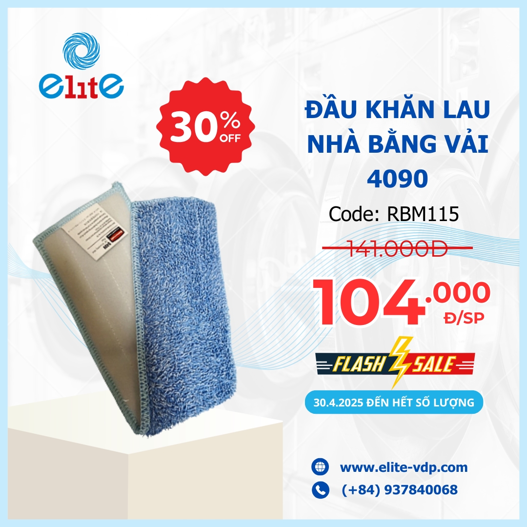 Đầu Khăn Lau Nhà Bằng Vải 4090