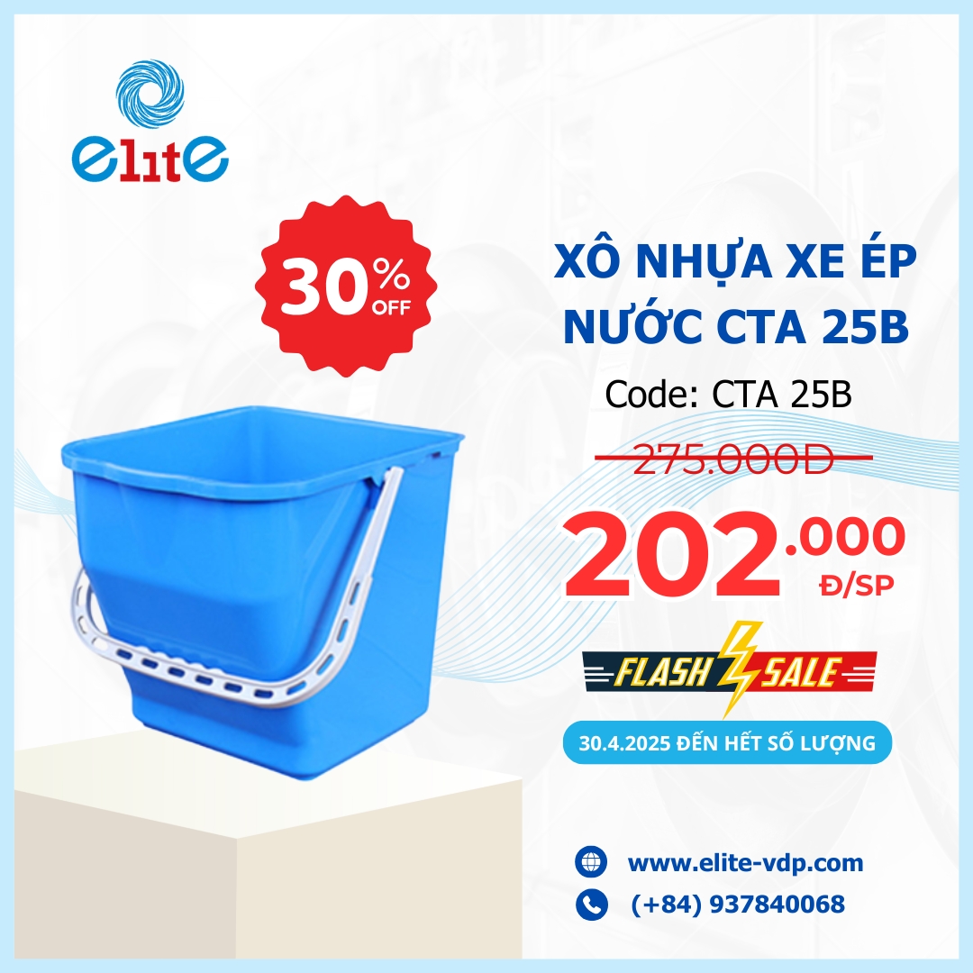 Xô Nhựa Xe Ép Nước CTA 25B