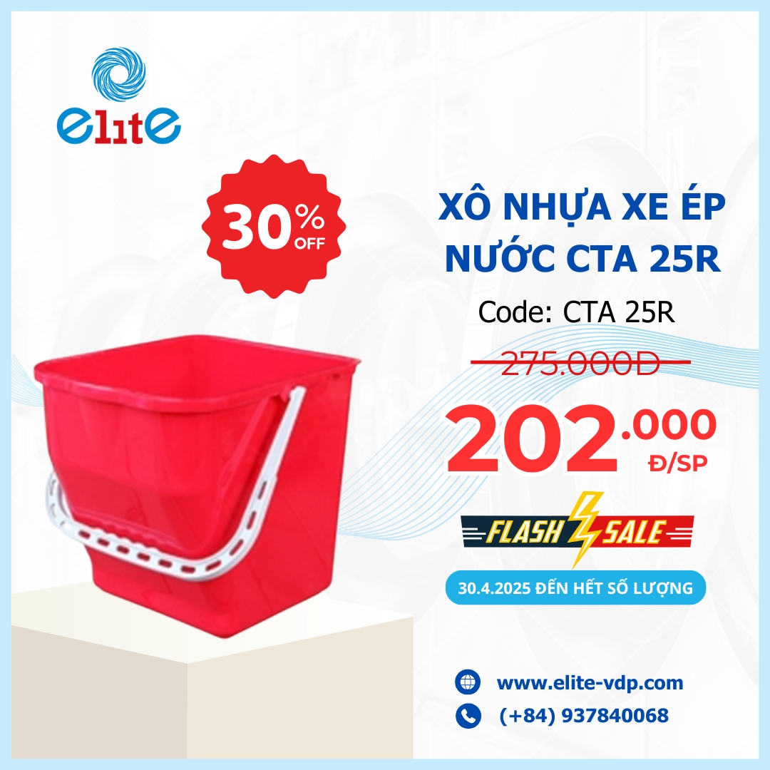 Xô Nhựa Xe Ép Nước CTA 25R