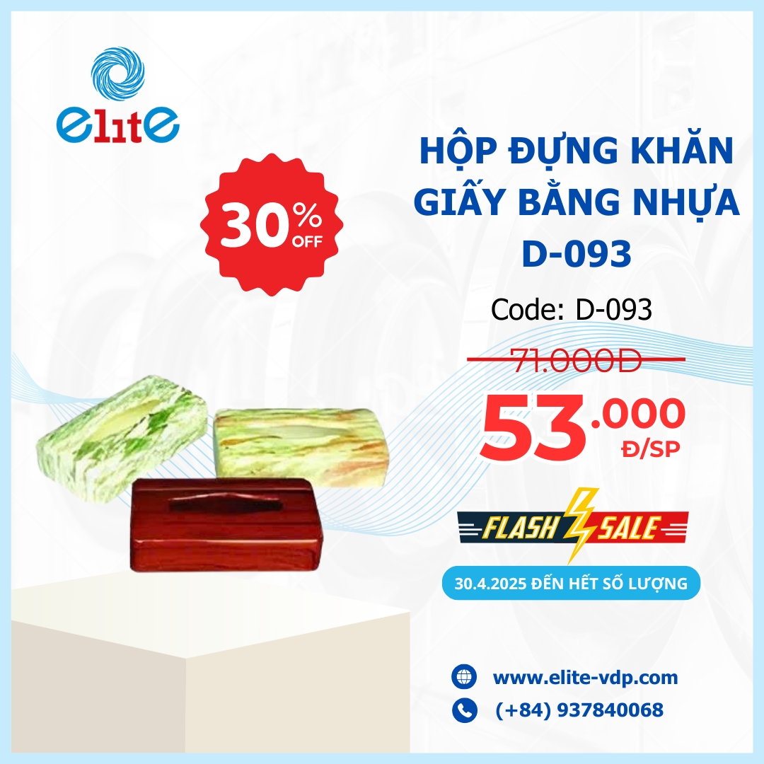 Hộp Đựng Khăn Giấy Bằng Nhựa D-093