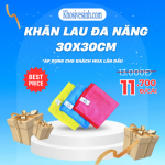 KHĂN LAU ĐA NĂNG MICROFIBER 30x30CM - 3 MÀU