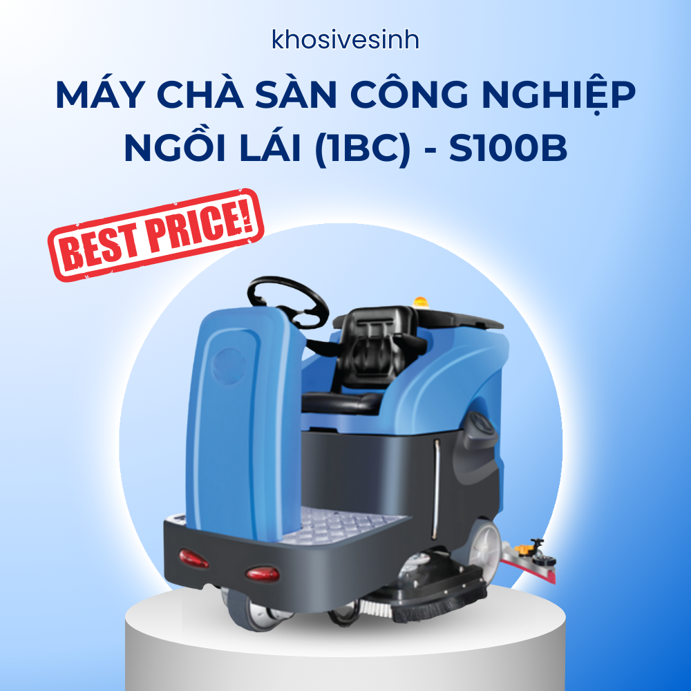 Máy chà sàn đơn công nghiệp ngồi lái (1BC) - S100B