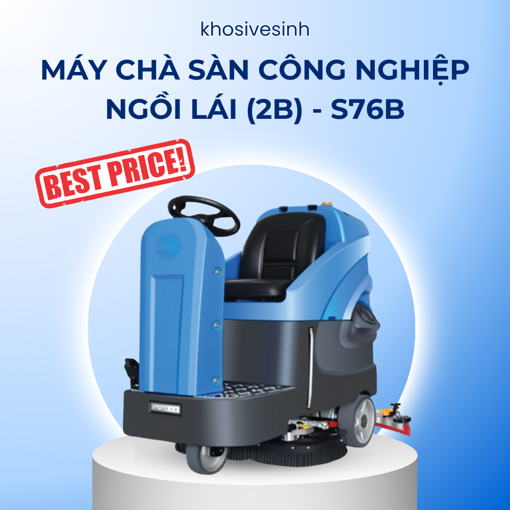 Máy chà sàn công nghiệp ngồi lái (2B) - S76B