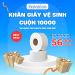 Giấy vệ sinh cuộn tròn 1000g