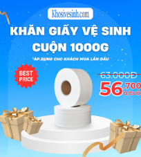 Giấy vệ sinh cuộn tròn 1000g