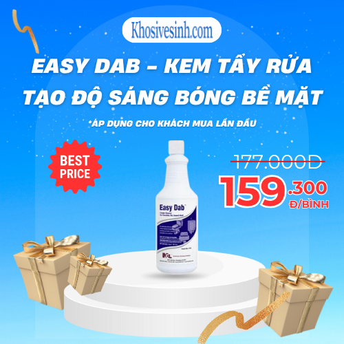 Easy Dab - Cleansing cream and creates shine on porcelain and stainless steel surfaces