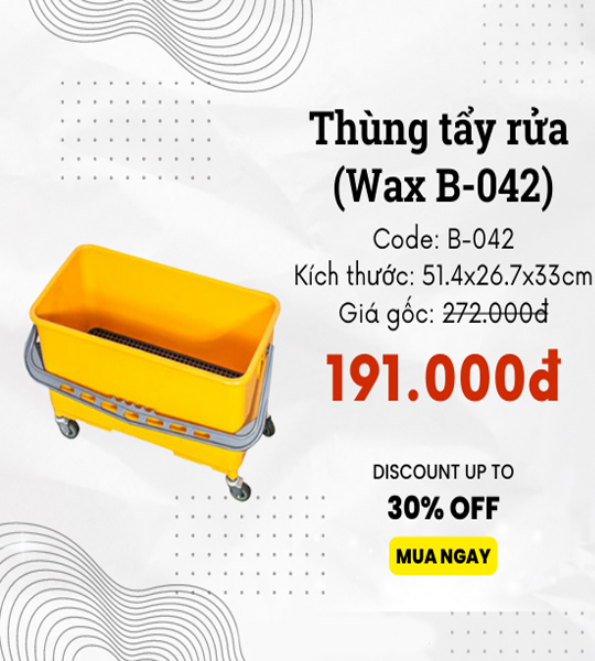 THÙNG TẨY RỬA (Wax B-042)