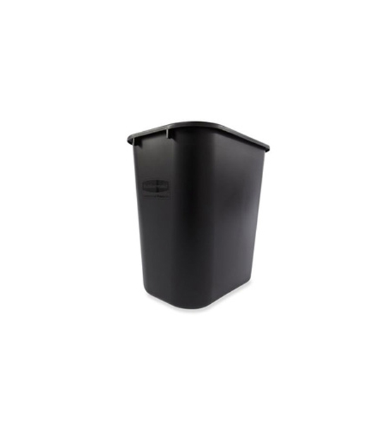 2956 Medium Waste Basket Black