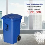 Thùng rác bàn đạp 120L