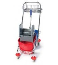 Floor cleaner with 2 buckets, 34L stainless steel frame ​