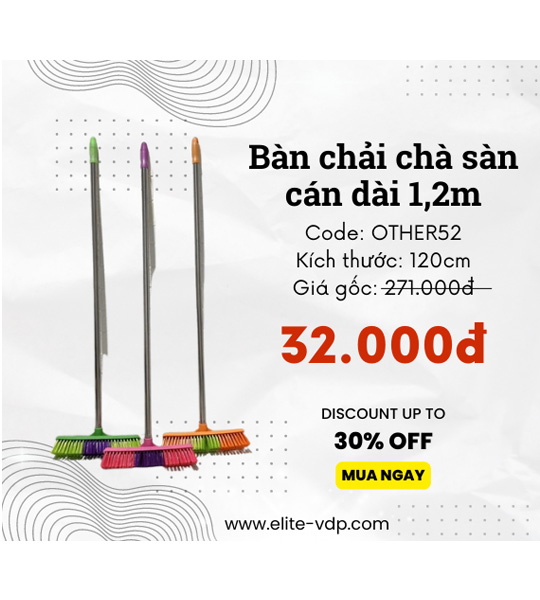 BÀN CHẢI VỆ SINH CÁN DÀI 1,2m