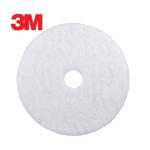 White Polish Pad 3M 4100 20'', 5 Pieces/Carton