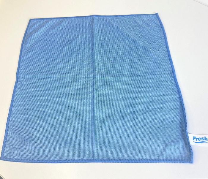 KHĂN LAU CAO CẤP TỪ SỢI MICROFIBER MÀU XANH DƯƠNG 36x36CM