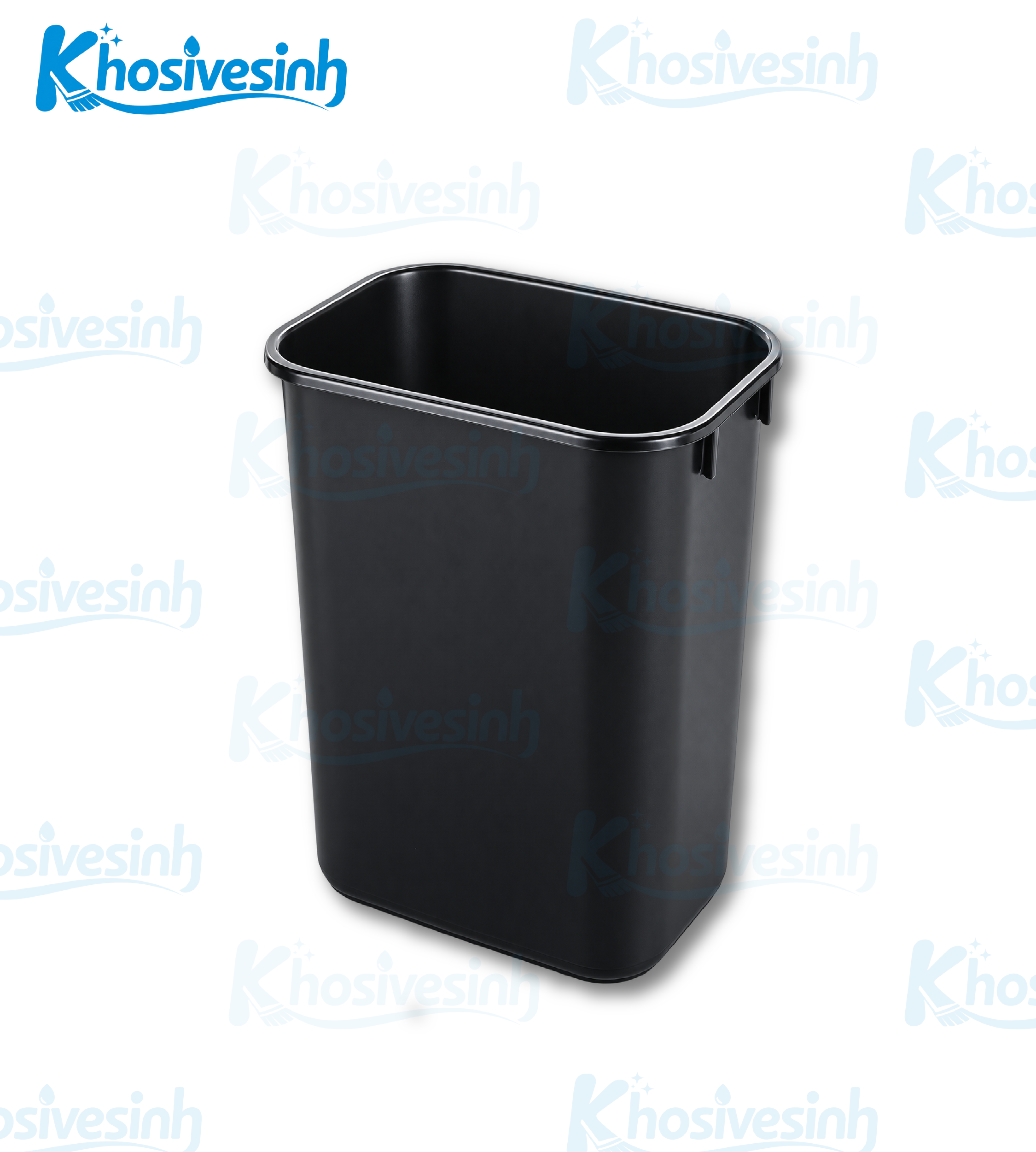 Thùng rác nhựa Rubbermaid 2957 – 39 lít – Màu đen