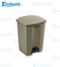 Thùng rác nhựa đạp chân TRUST 1253 – 45 lít – Màu Beige