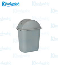Thùng rác nhựa có nắp xoay B-032 – 23 lít – Màu xám