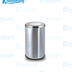 Thùng rác tròn inox GPX-100D – Kích thước Ø30 × 64 cm