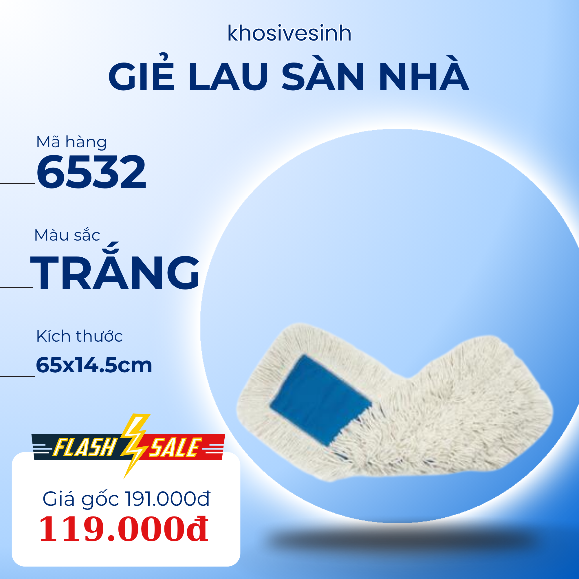 Giẻ lau sàn nhà 6532