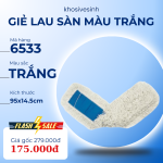Giẻ lau sàn nhà 6533, màu trắng