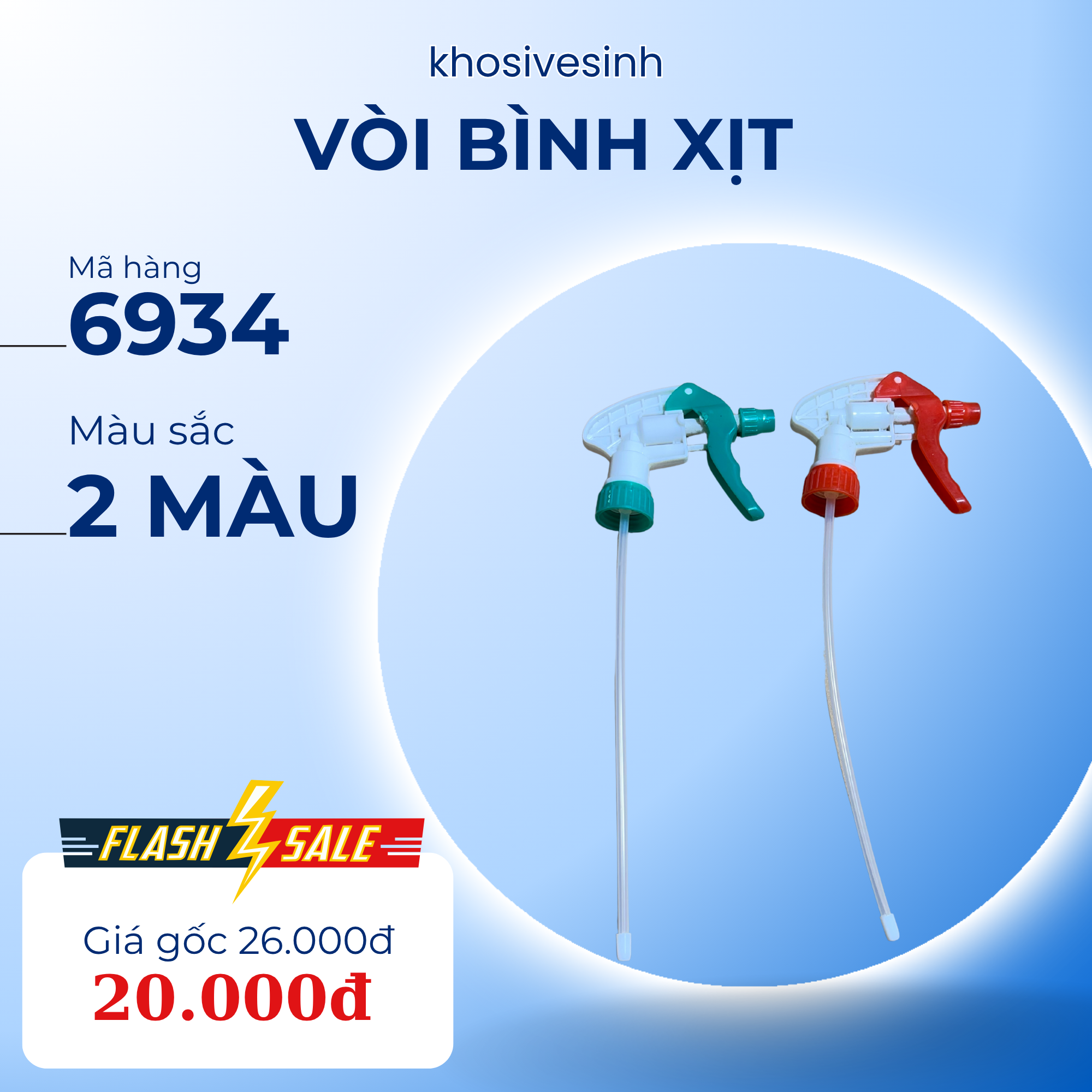 Nút có vòi xịt, màu đỏ 6934 là phụ kiện của bình xịt