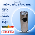 Thùng rác bằng thép không gỉ 13,2L -  2310